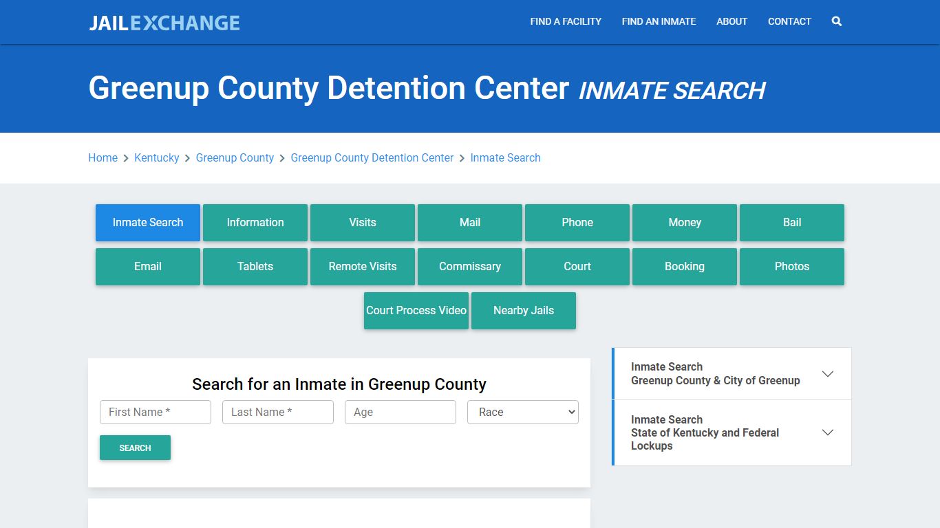 Greenup County Detention Center Inmate Search - Jail Exchange